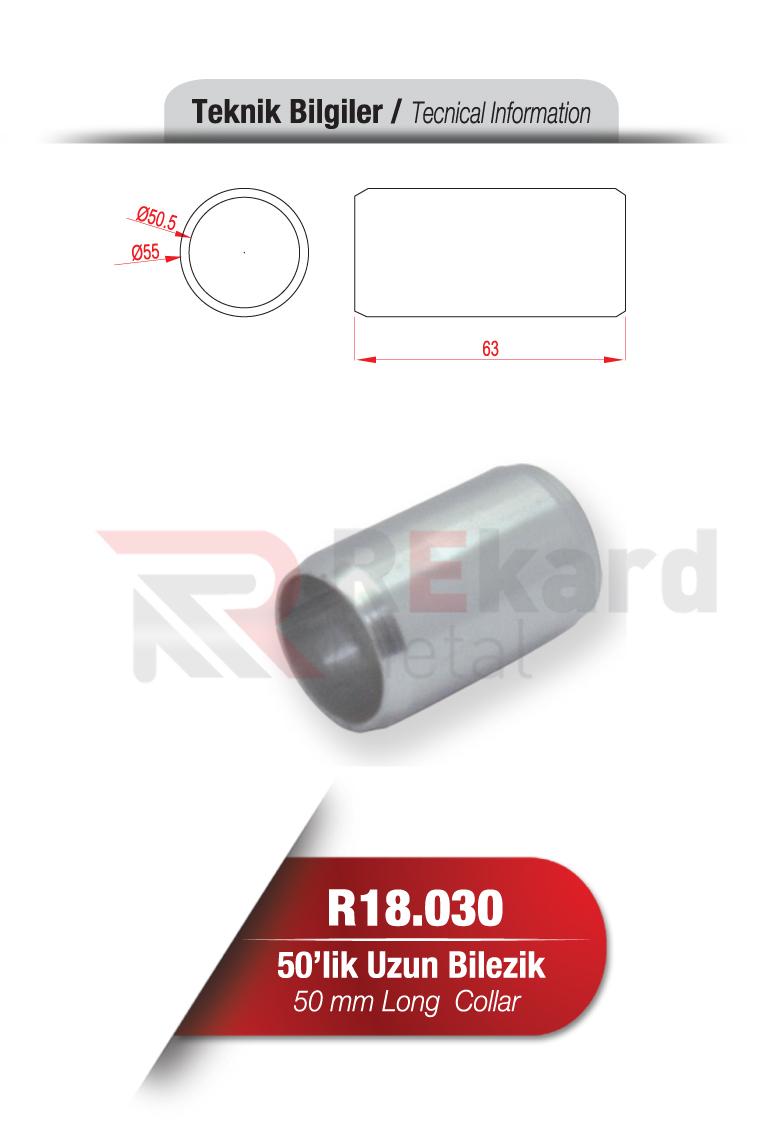 Rekard Metal | R18.030 50'lik Uzun Bilezik