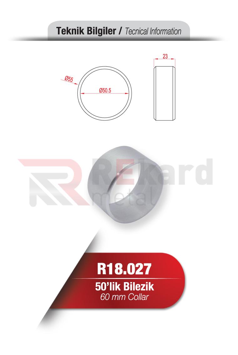 Rekard Metal | R18.027 50'lik Bilezik