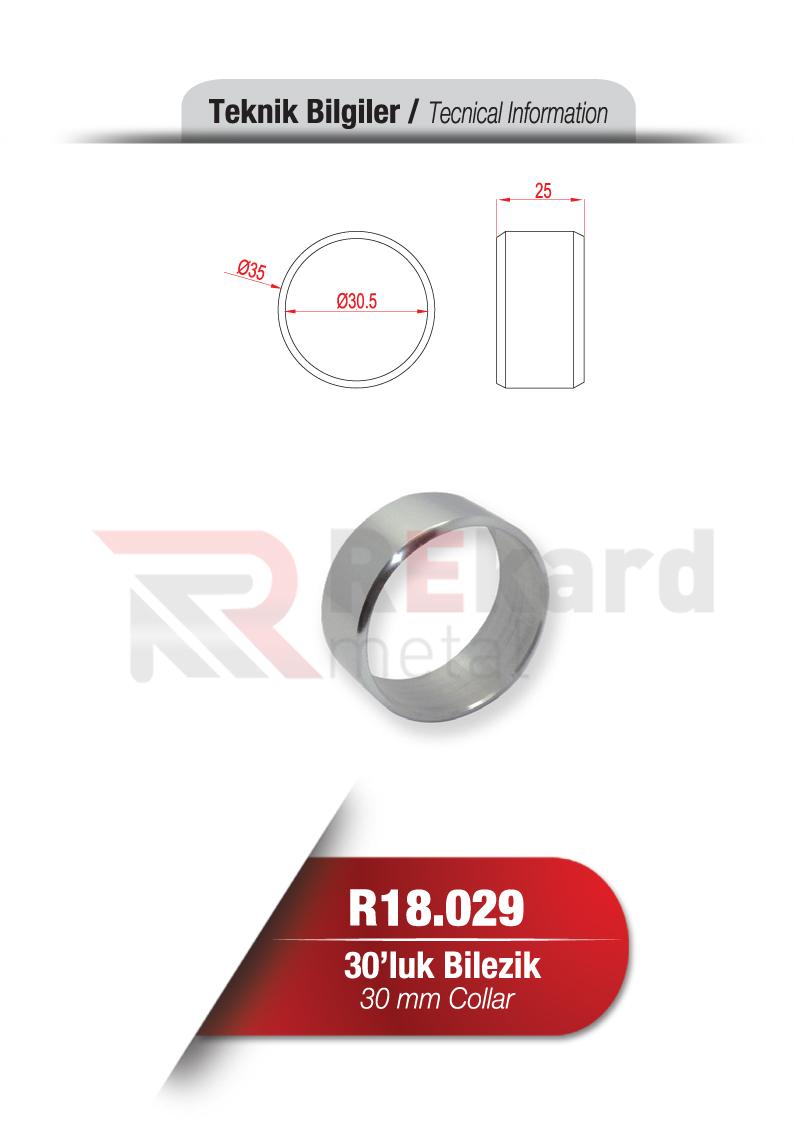 Rekard Metal | R18.029 30'luk Bilezik