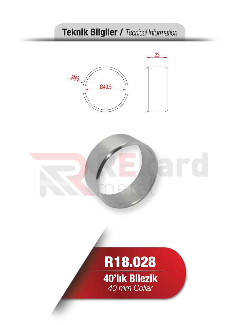 Rekard Metal | R18.028 40'lık Bilezik